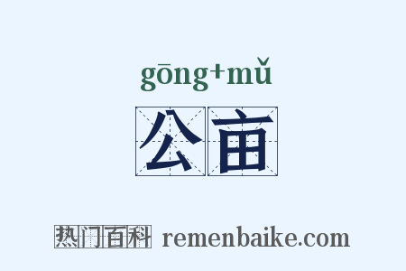 公亩是什么意思的图片